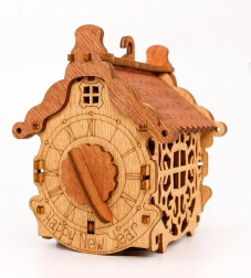 scatola regalo rompicapo in legno felice anno nuovo