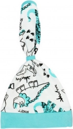 Cuffietta–foulard in cotone per neonati NICOL Dinosaur