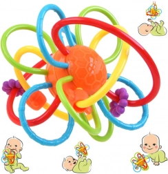 Massaggiagengive sensoriale per neonati con sonaglino – Variante A