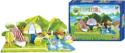 Puzzle 3D in schiuma a tre strati Stagno delle rane small foot