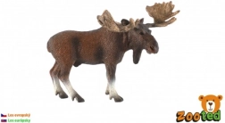 Figura in plastica alce europeo 13 cm