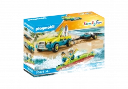 PLAYMOBIL FAMILY FUN auto da spiaggia con rimorchio per barca