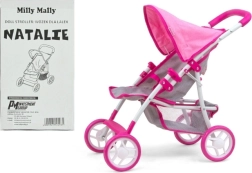 Passeggino per bambole Milly Mally Natalie Prestige Pink