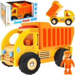 Camion ribaltabile in legno con superficie mobile per bambini