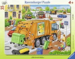 Ravensburger Puzzle Camion dei rifiuti 35 pezzi