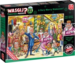 Puzzle JUMBO WASGIJ Christmas 21 – allegre trasformazioni natalizie, 2×1000 pezzi