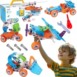Set di costruzione veicoli 5 in 1 STEM di Woopie