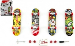 Skateboard a Dita in Plastica 10 cm con Accessori