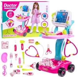 Carrello medico per bambini – set per il piccolo dottore – Rosa