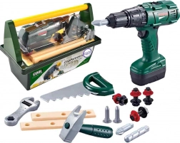 Grande set di attrezzi per bambini Woopie con trapano, 15 elementi