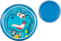Frisbee per bambini con dinosauri 20 cm blu