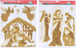 Decorazione per finestra Presepe 41 × 29 cm Natale