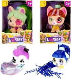 Cucciolo con capelli da pettinare