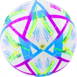 Pallone di gomma viola con motivi vivaci 24 cm