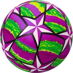 Palla di gomma viola con stelline luminose 24 cm