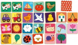 Pexeso in legno Animali della fattoria