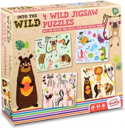 Puzzle per bambini nella giungla 4in1 Shuffle