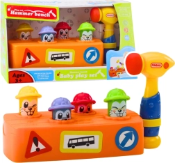 Martello interattivo con talpe luminose – divertimento costruttivo per bambini