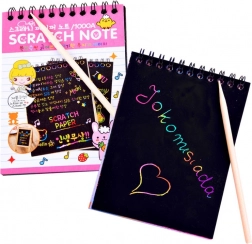 Gratta e scopri arcobaleno con bastoncino da disegno – Arcobaleno