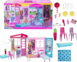 Casa di Barbie con accessori e bambola