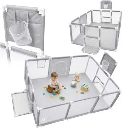 Recinto per bambini con canestro da basket e porta da calcio 230 × 118 × 102 cm