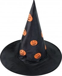 Cappello da strega per bambini con zucche per Halloween