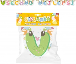 Ghirlanda di carta “Tanti auguri” – verde