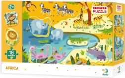 Puzzle Animali Africani 18 Pezzi
