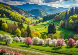 Puzzle Passeggiata Primaverile 500 Pezzi