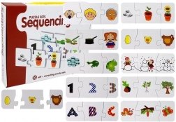 Puzzle educativi sequenziali – 10 set per imparare numeri, lettere e cicli di vita