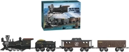 Set con trenino a batteria con luce, suono e fumo