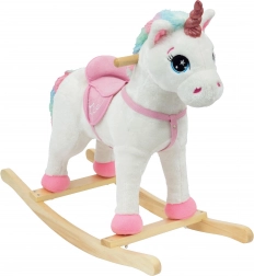 Cavallo a dondolo - unicorno con effetti sonori 71x30x57 cm
