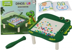 Lavagna magnetica per bambini Dino in colore verde