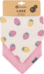 Petite&Mars bavaglino bandana Luke 2 pz beige kiwis & misty green