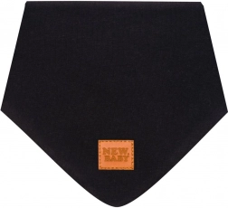 Foulard per il collo in cotone per neonati NEW BABY Favorite nero S