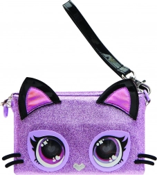Borsetta interattiva da polso PURSE PETS Purdy Purrfect – gattina viola con occhi LED