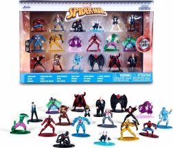 Mini figure in metallo MARVEL Spider‑Man – set da 18 pezzi