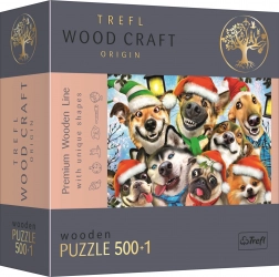 Puzzle in legno Cani di Natale 501 pezzi