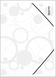 Cartellina con elastico A4 Black and White – bianca