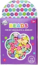 Set di perline - fiorellini + cordino da 1 metro