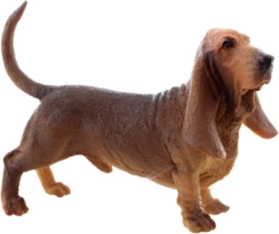 Figurina in plastica di basset hound