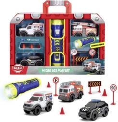 Set SOS micro con torcia – mini vigili del fuoco, polizia e ambulanza