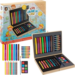 Grafix grande set da colorare in valigetta, 33 pezzi