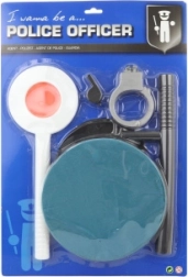 Set della polizia per bambini con cappello e accessori