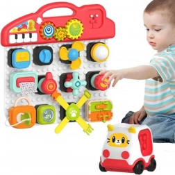 Woopie Pannello Manipolativo Montessori per Bambini Pannello Attivo Colorato