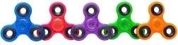 Fidget spinner glitterato 7,5 cm – colori assortiti - 1 pezzo