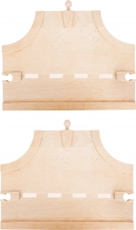 Small foot pista in legno – incrocio a T