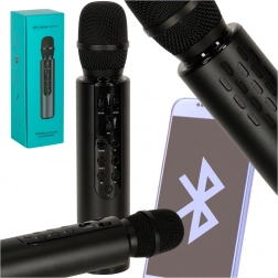 Microfono karaoke wireless con Bluetooth e altoparlante per bambini – nero