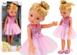 Bambola da balletto rosa in abito 33 cm