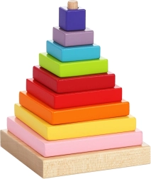 Piramide colorata - puzzle di legno per bambini